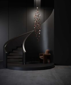 Hive 2 Steel Chandelier - With Stairway and Chair - Styylish