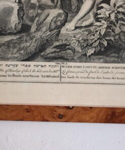 Antique Engraving by Gerard Hoet - Bottom Description - Styylish