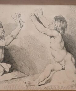 Antique Engraving by Edmé Bouchardon - Full Profile - Styylish