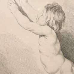 Antique Engraving by Edmé Bouchardon - Right Figure Detail - Styylish