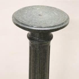 19th Century Italian Antique Column in Green Marble from the Alps