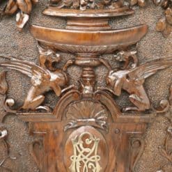 Renaissance Style Magazine Rack - Wood Carving Detail - Styylish