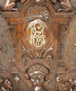 Renaissance Style Magazine Rack - Carving Detail - Styylish