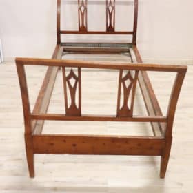 Early 19th Century Directoire Cherry Wood Antique Single Bed