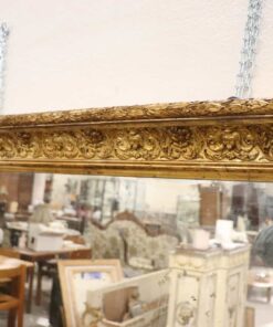 Art Nouveau Wall Mirror - Decorative Frame Top Detail - Styylish