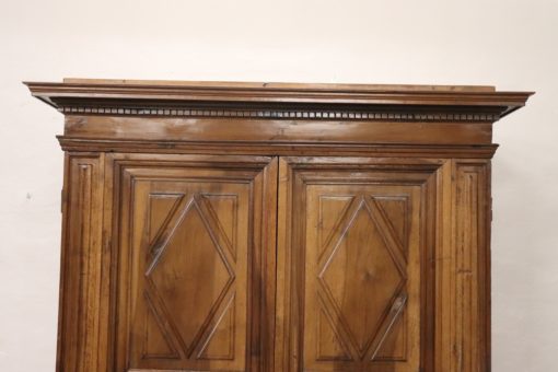 Louis XIV Solid Walnut Wardrobe - Top Detail - Styylish