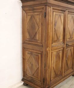 Louis XIV Solid Walnut Wardrobe - Side Detail - Styylish