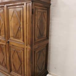 Louis XIV Solid Walnut Wardrobe - Right Side Detail - Styylish