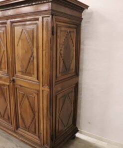 Louis XIV Solid Walnut Wardrobe - Right Side Detail - Styylish