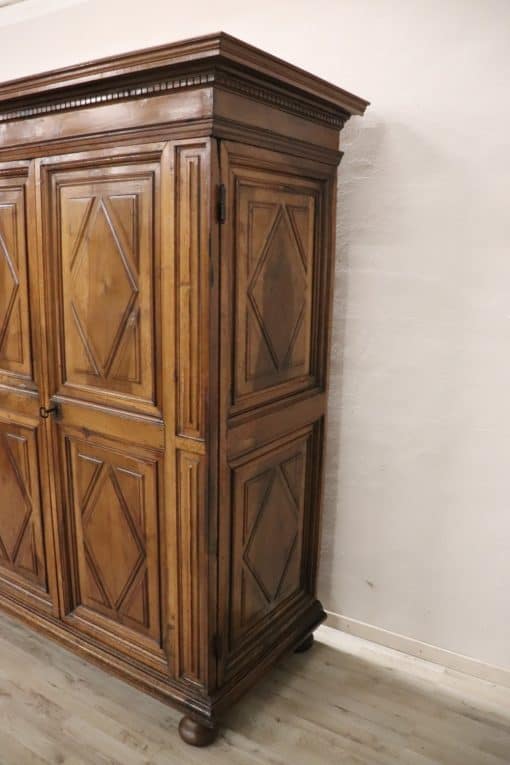 Louis XIV Solid Walnut Wardrobe - Right Side Detail - Styylish