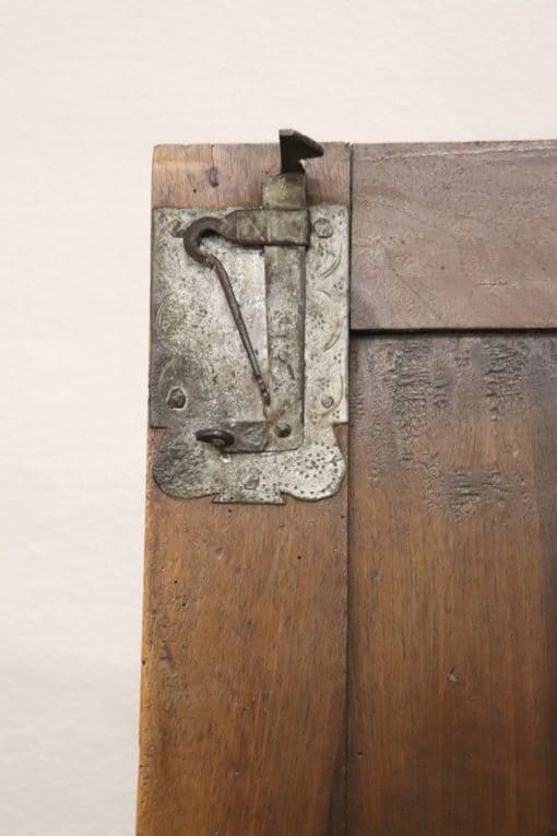 Louis XIV Solid Walnut Wardrobe - Inside Hinge Hardware Detail - Styylish