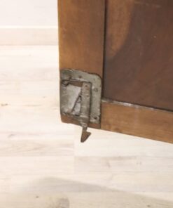 Louis XIV Solid Walnut Wardrobe - Bottom Hinge Hardware Detail - Styylish