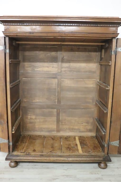 Louis XIV Solid Walnut Wardrobe - Interior - Styylish