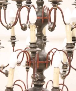 Chandelier in Wood and Iron - Central View - Styylish