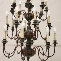 Chandelier in Wood and Iron - Full Profile - Styylish