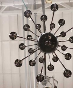 Chandelier in Wood and Iron - View From Below - Styylish