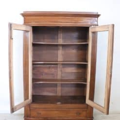 Solid Walnut Bookcase - Doors Opened - Styylish