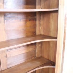 19th Century Solid Walnut Bookcase or Vitrine