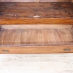 Solid Walnut Bookcase - Interior of Bottom Drawer - Styylish