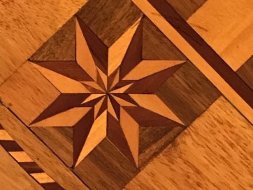 Biedermeier Chess Table - Top Wood Inlay - Styylish