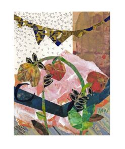 Artwork by Mara Wagner, "Prayer Flags over Tulips"