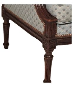 Pair of Louis XVI Style Bergères - Leg Detail - Styylish