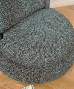 Moon Armchair - Grey Fabric Detail - Styylish