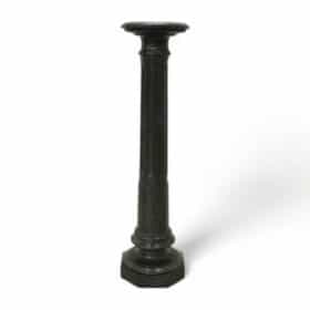 19th Century Italian Antique Column in Green Marble from the Alps