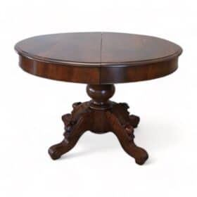 19th Century Italian Louis Philippe Walnut Oval Extendable Dining Table