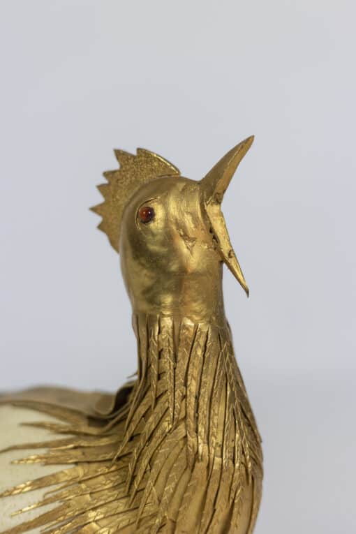 Rooster Sculpture - Mouth Detail - Styylish