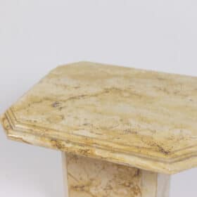 Pair of Side Tables in Sienna Marble, 1970s