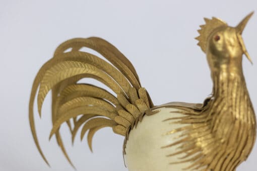 Rooster Sculpture - Tail Detail - Styylish