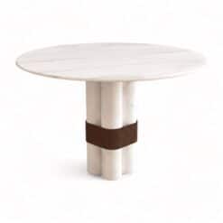 Marble dinning table- white marble- Styylish