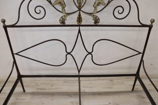 Antique Iron Bed Frame - Headboard Detail - Styylish