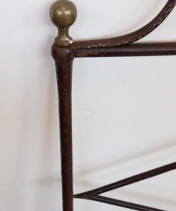 Antique Iron Bed Frame - Left Corner Detail - Styylish