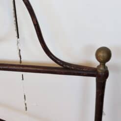 Antique Iron Bed Frame - Right Corner Detail - Styylish