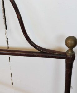 Antique Iron Bed Frame - Right Corner Detail - Styylish