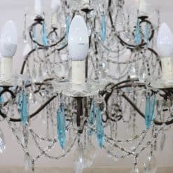 Bronze and Crystal Chandelier - Glass Droplet Detail - Styylish