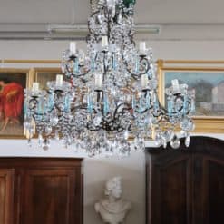 Bronze and Crystal Chandelier - Hanging in Showroom - Styylish