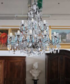Bronze and Crystal Chandelier - Hanging in Showroom - Styylish