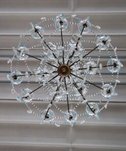 Bronze and Crystal Chandelier - View From Below - Styylish