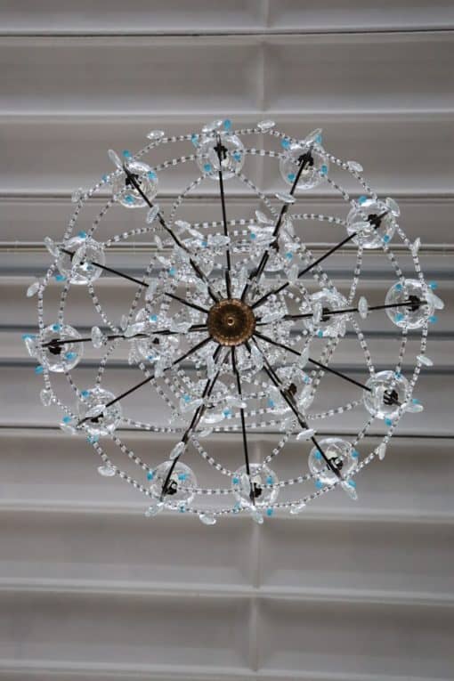 Bronze and Crystal Chandelier - View From Below - Styylish