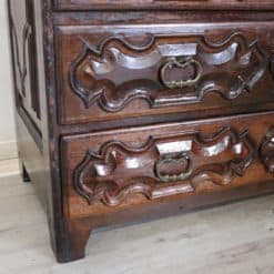 Carved Walnut Antique Commode - Bottom Detail - Styylish