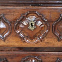 Carved Walnut Antique Commode - Keyhole Detail - Styylish