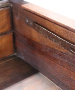 Carved Walnut Antique Commode - Hinge Detail - Styylish