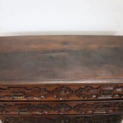 Carved Walnut Antique Commode - Top - Styylish