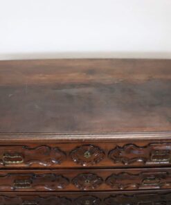 Carved Walnut Antique Commode - Top - Styylish