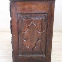 Carved Walnut Antique Commode - Wood Detail - Styylish