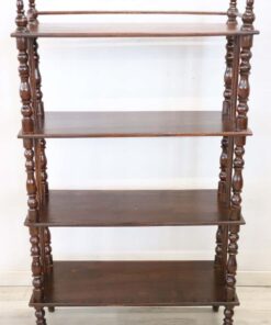 Turned Oak Wood Étagère - Full Profile - Styylish