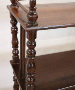 Turned Oak Wood Étagère - Wood Detail - Styylish